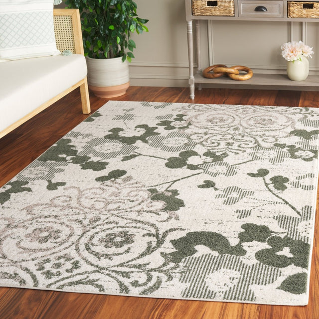 Safavieh Adirondack Adr114X Ivory/Dark Green Rug.