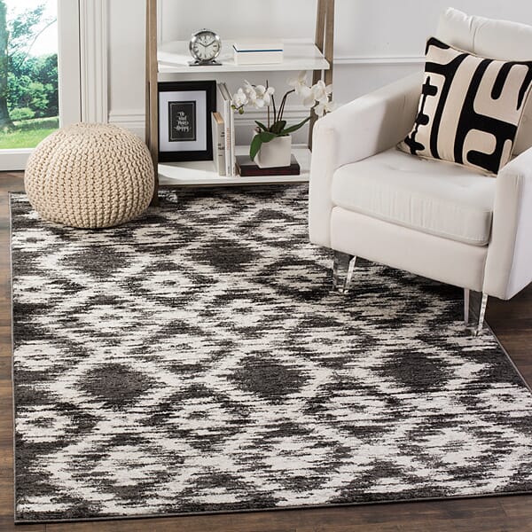 Safavieh Adirondack Adr118R Charcoal / Ivory Rugs.