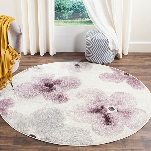 Safavieh Adirondack Adr123L Ivory / Purple Rugs.