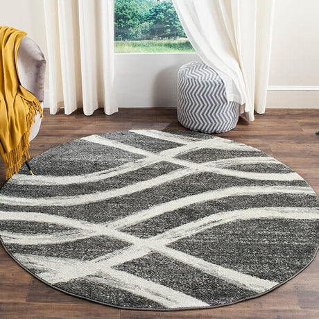 Safavieh Adirondack Adr125R Charcoal/Ivory Rug - Safavieh - adr125r - 6sq