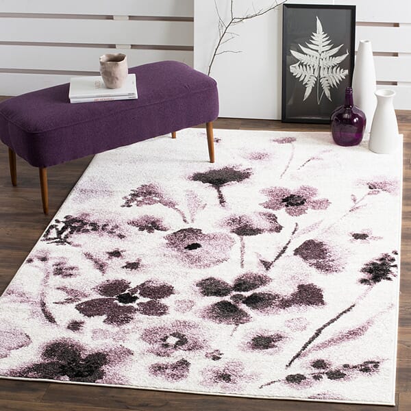 Safavieh Adirondack Adr127L Ivory / Purple Rugs.