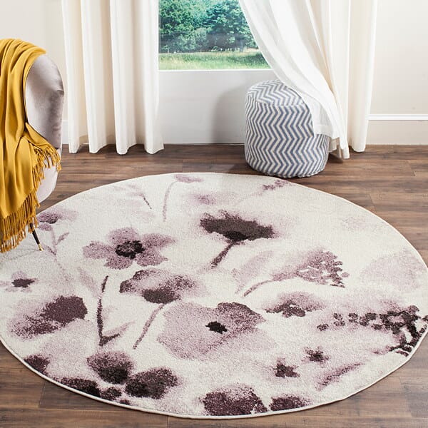 Safavieh Adirondack Adr127L Ivory / Purple Rugs.