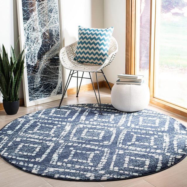 Safavieh Adirondack Adr131N Navy/Ivory Rug.