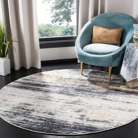 Safavieh Adirondack Adr201F Light Grey / Black Rugs.