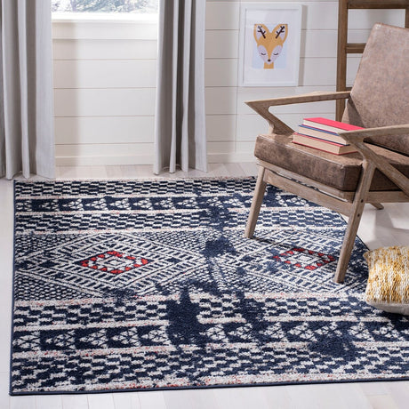 Safavieh Adirondack Adr202N Navy / Light Grey Rugs.