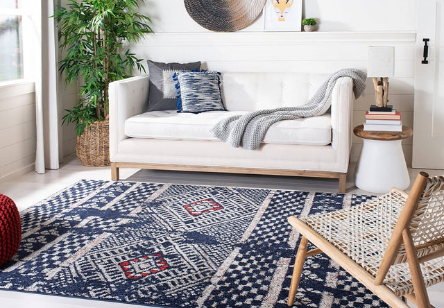 Safavieh Adirondack Adr202N Navy / Light Grey Rugs.