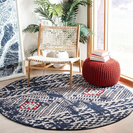 Safavieh Adirondack Adr202N Navy / Light Grey Rugs.