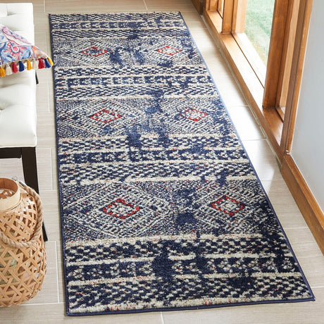 Safavieh Adirondack Adr202N Navy / Light Grey Rugs.