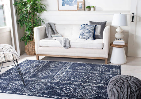 Safavieh Adirondack Adr206N Navy / Silver Rugs.