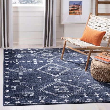 Safavieh Adirondack Adr208N Navy / Silver Rugs.