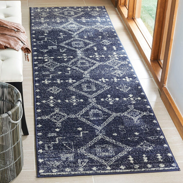 Safavieh Adirondack Adr208N Navy / Silver Rugs.