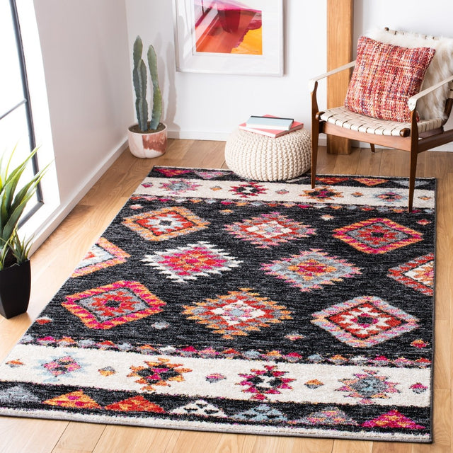 Safavieh Adirondack Adr245Z Black/Red Rugs.