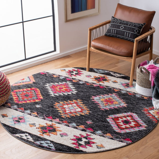 Safavieh Adirondack Adr245Z Black/Red Rugs.