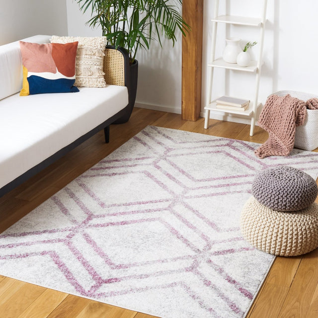 Safavieh Adirondack Adr253C Ivory/Plum Rug.