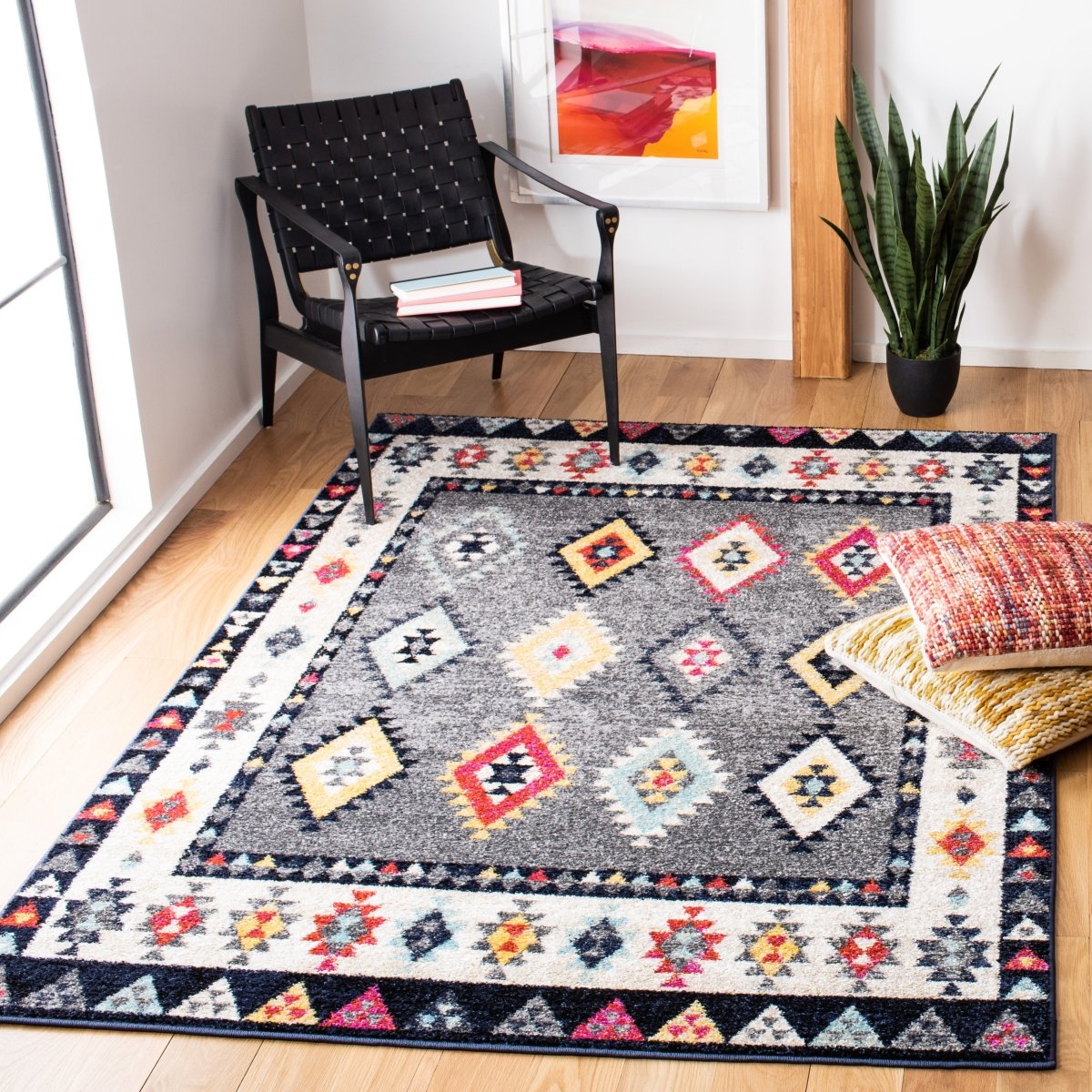 Safavieh Adirondack Adr270F Grey/Ivory Rugs.