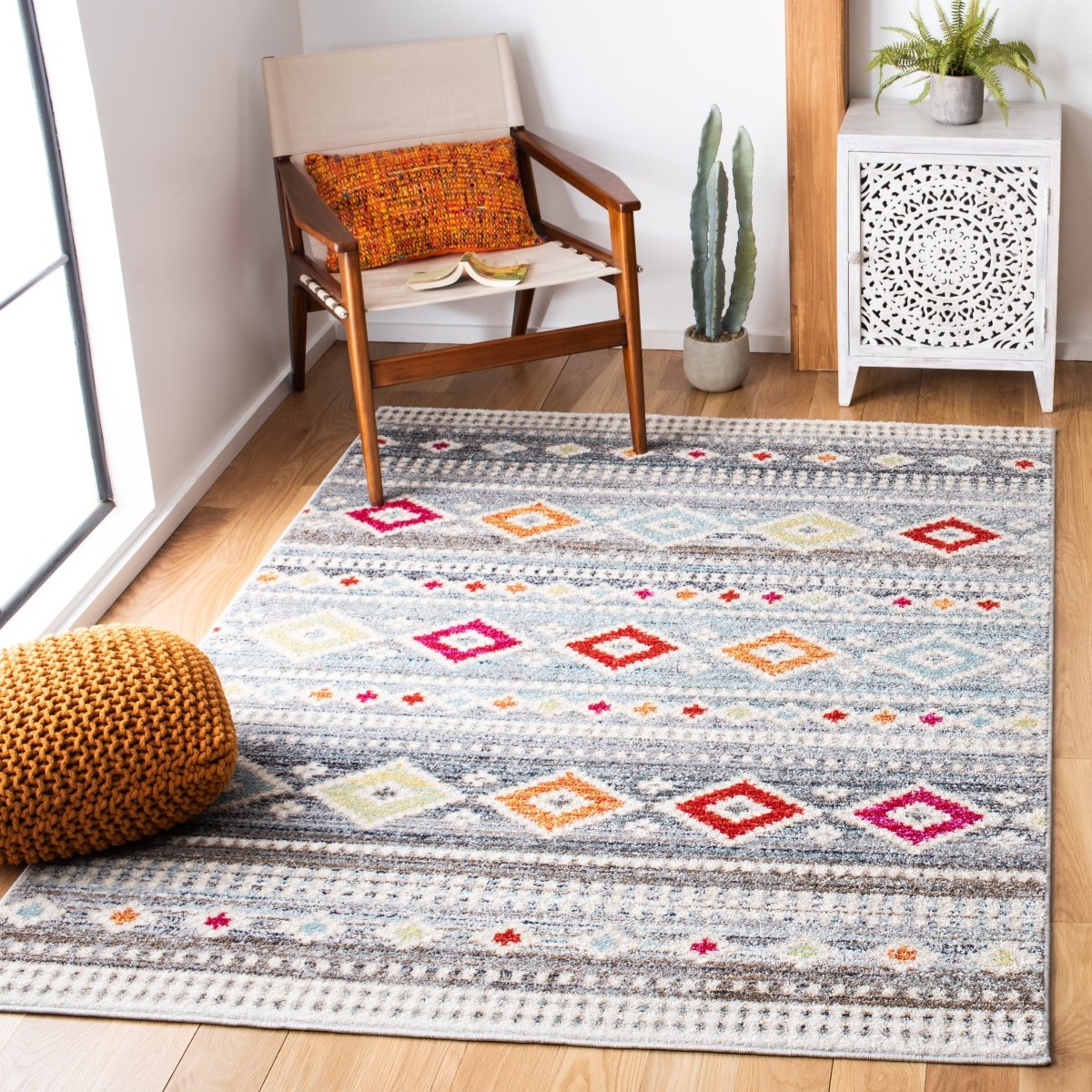 Safavieh Adirondack Adr276F Light Grey/Ivory Rugs.