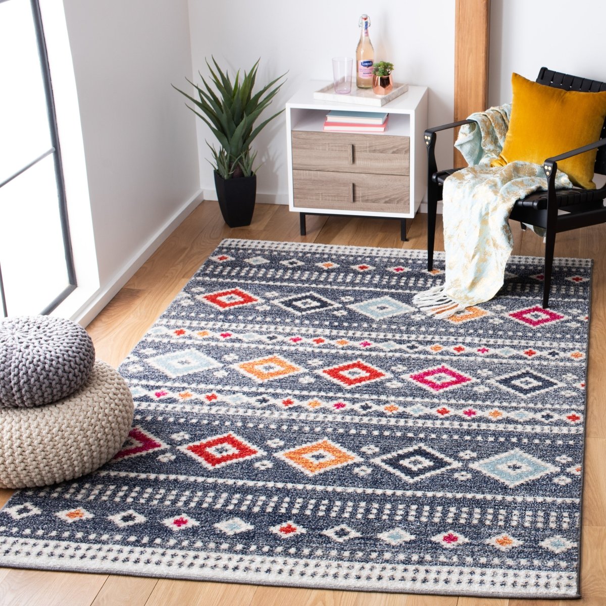 Safavieh Adirondack Adr277F Grey/Ivory Rugs.