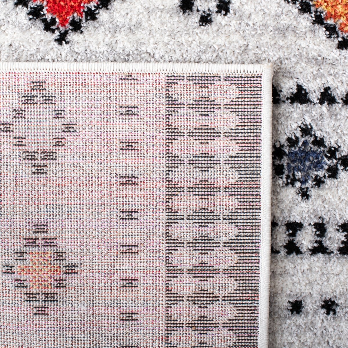 Safavieh Adirondack Adr279F Light Grey/Black Rugs.