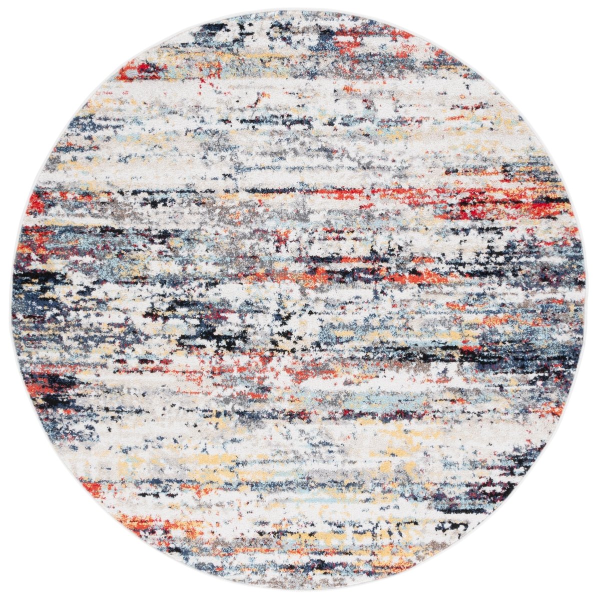 Safavieh Adirondack Adr290A Ivory/Navy Rust Rug.