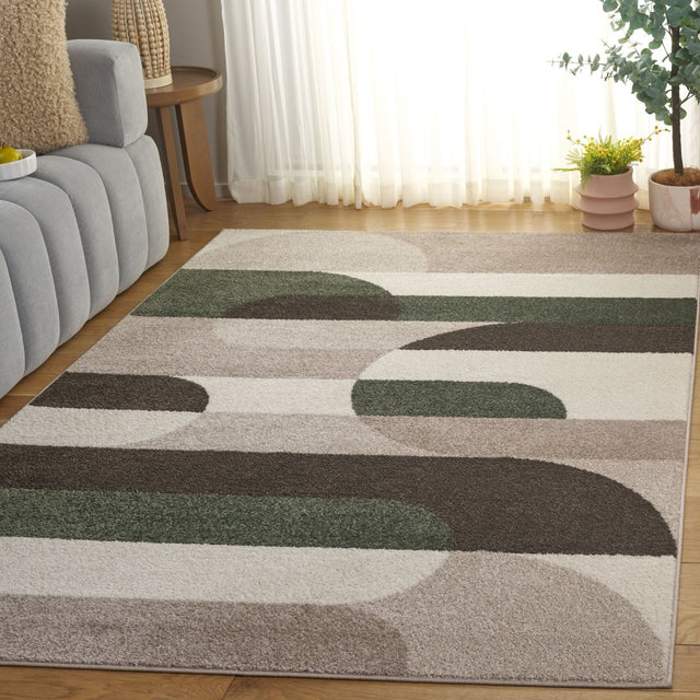 Safavieh Adirondack Adr295W Beige/Green Rug.