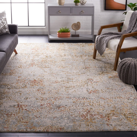 Safavieh Adrianna Adn204M Blue/Gold Rug.