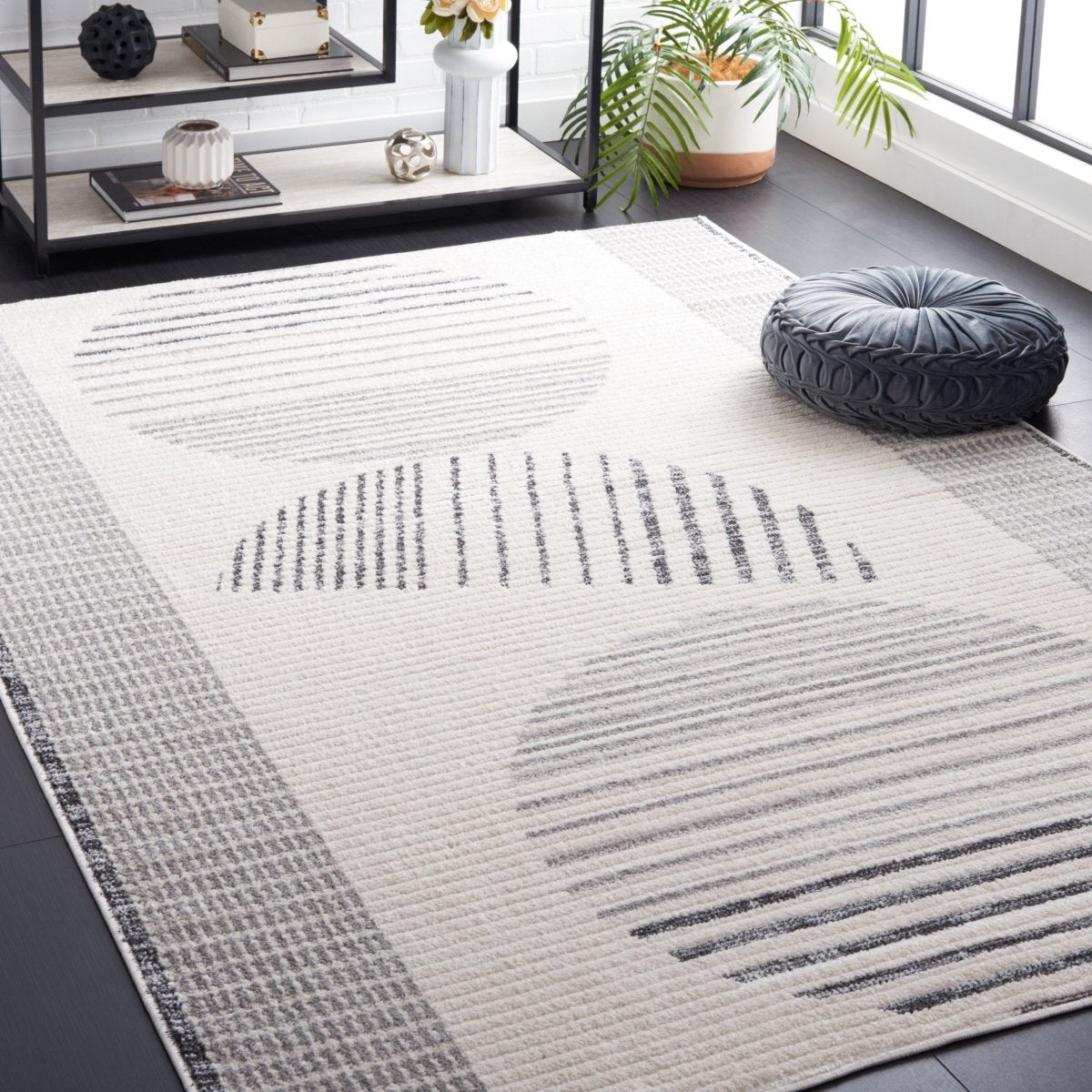 Safavieh Alamo Alm779F Ivory/Grey Rug.