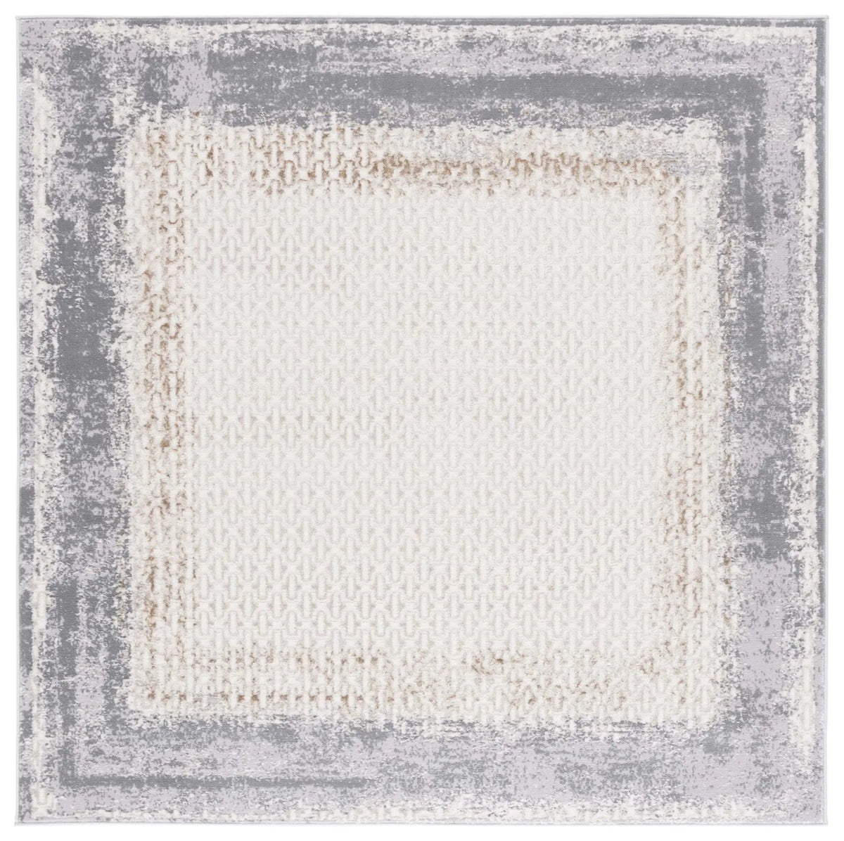 Safavieh Alenia 100 6'-7" x 6'-7" Rug in Ivory / Grey