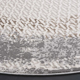 Safavieh Alenia 100 6'-7" x 6'-7" Rug in Ivory / Grey