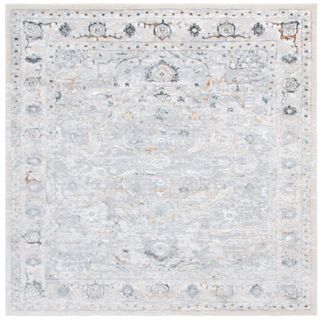 Safavieh Alenia 100 6'-7" x 6'-7" Rug in Grey / Beige Gold