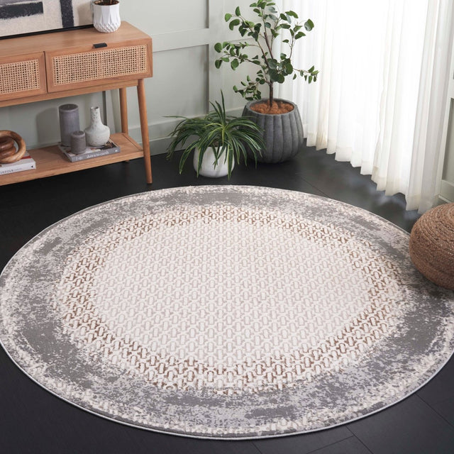 Safavieh Alenia Aln100A Ivory/Grey Rug.