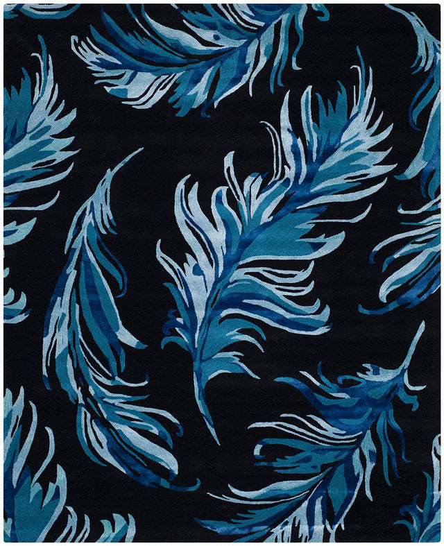 Safavieh Allure Alr121B Black / Blue Rugs.