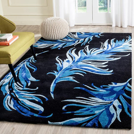 Safavieh Allure Alr121B Black / Blue Rugs.