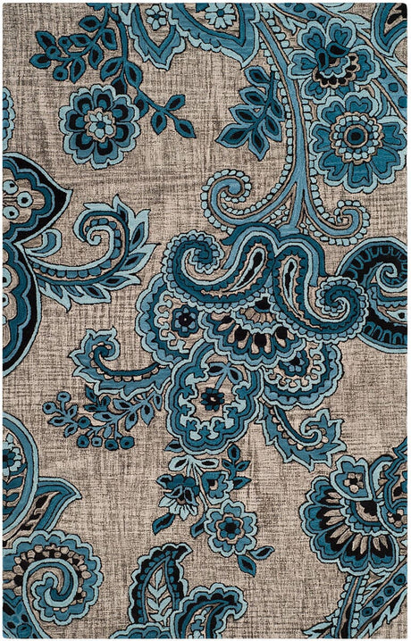 Safavieh Allure Alr310B Grey / Blue Rugs.