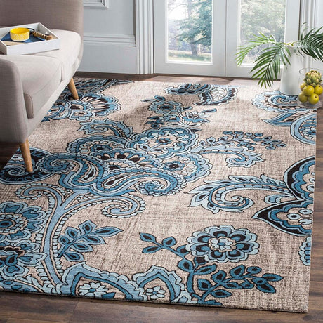 Safavieh Allure Alr310B Grey / Blue Rugs.