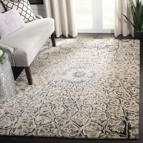 Safavieh Allure Alr419A Ivory / Charcoal Rugs.