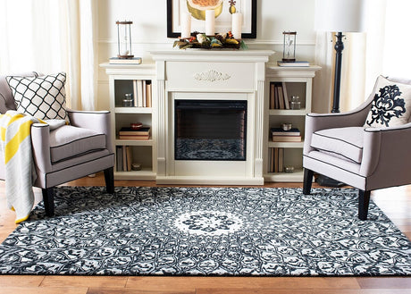 Safavieh Allure Alr419Z Ivory / Black Rugs.