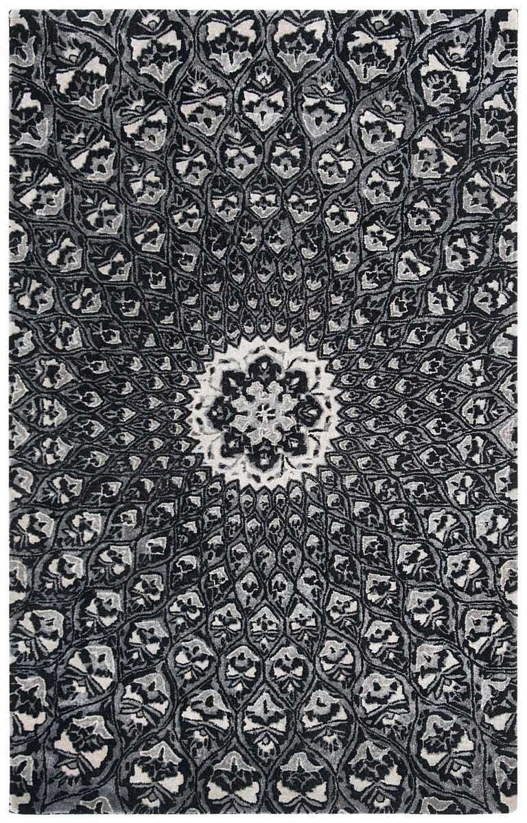 Safavieh Allure Alr419Z Ivory / Black Rugs.