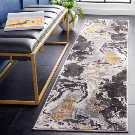 Safavieh Amelia Ala277H Charcoal/Gold Rug.