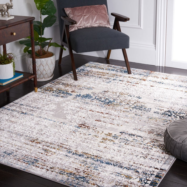 Safavieh Amelia Ala298G Grey/Blue Gold Rug.