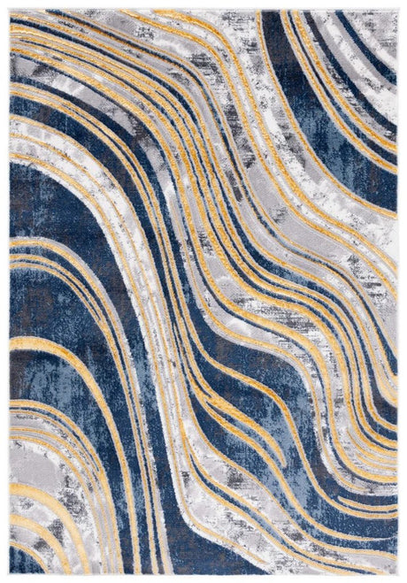 Safavieh Amelia Ala714M Blue/Gold Rug.