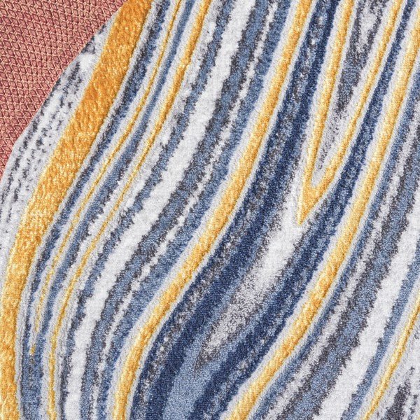 Safavieh Amelia Ala715M Blue/Gold Rug.