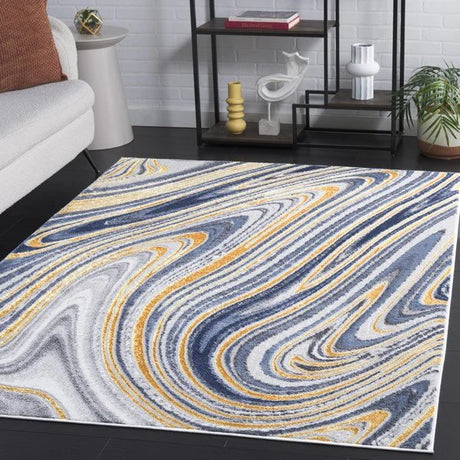 Safavieh Amelia Ala715M Blue/Gold Rug.