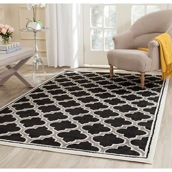 Safavieh Amherst Amt412G Anthracite / Ivory Rugs.