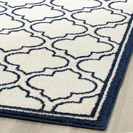 Safavieh Amherst Amt412M Ivory / Navy Rugs.