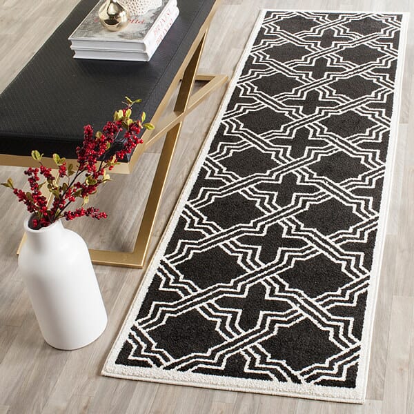 Safavieh Amherst Amt413G Anthracite / Ivory Rugs.