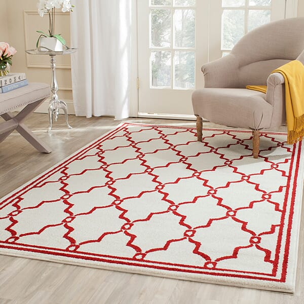 Safavieh Amherst Amt414H Ivory / Red Rugs.