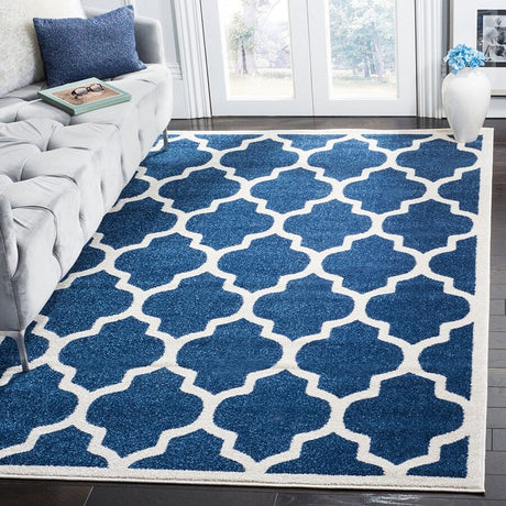 Safavieh Amherst Amt420P Navy / Beige Rugs.