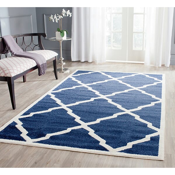 Safavieh Amherst Amt421P Navy / Beige Rugs.