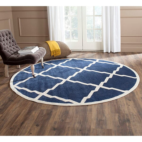 Safavieh Amherst Amt421P Navy / Beige Rugs.