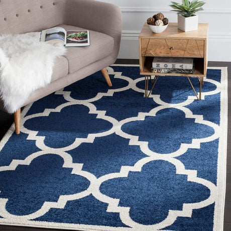 Safavieh Amherst Amt423P Navy / Beige Rugs.